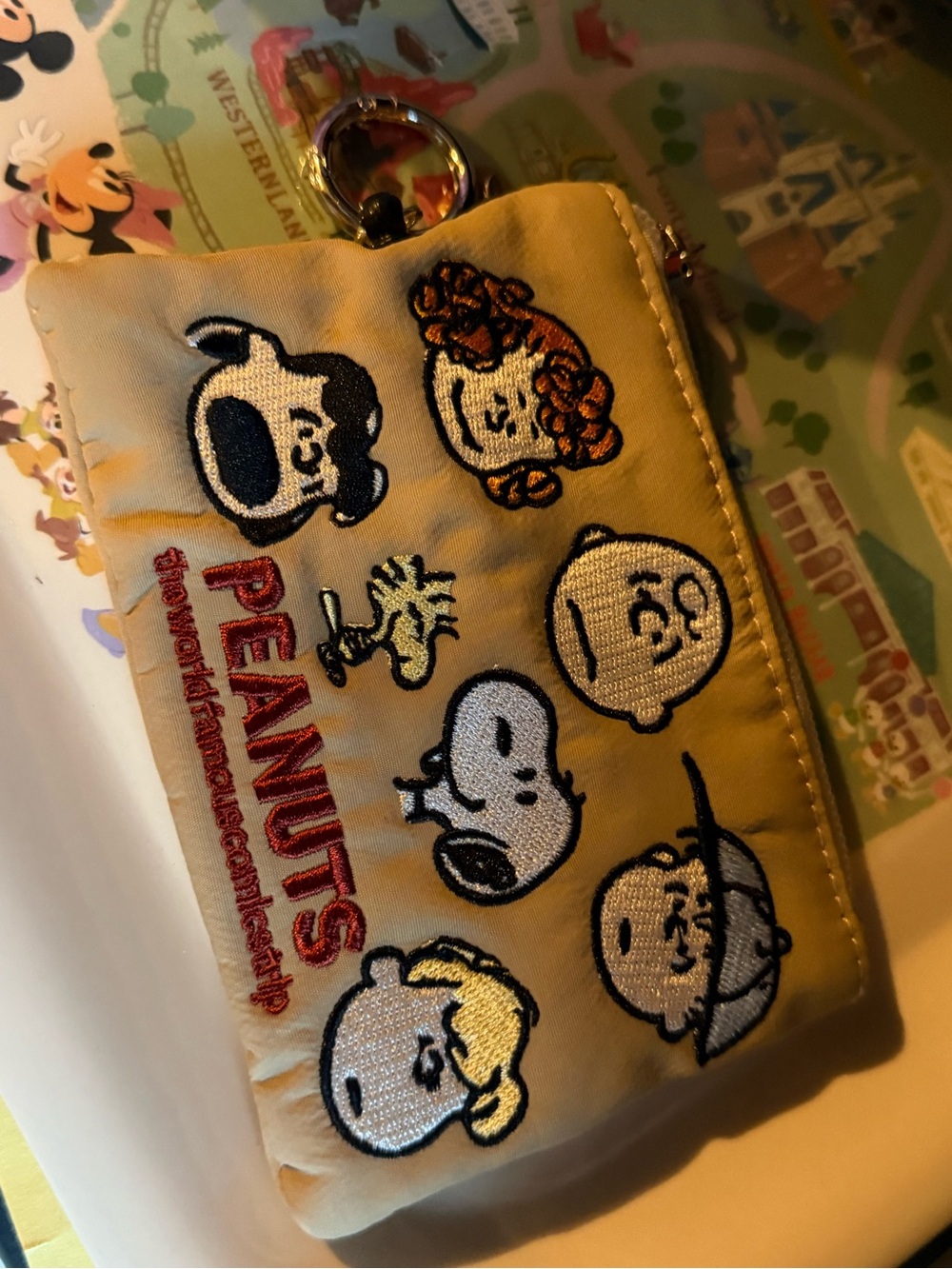 Snoopy coin purse embroidery coin bag cute card holder